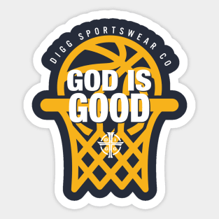 GOD IS GOOD (NAVY & GOLD) Sticker